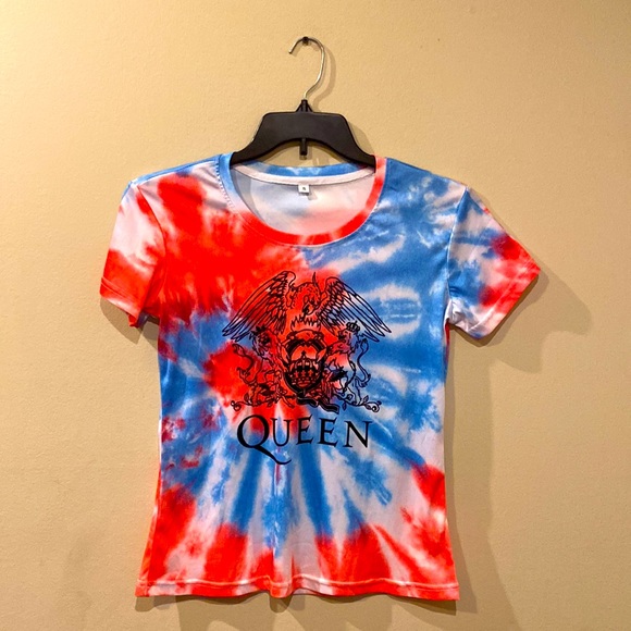 Short sleeve tie dye Queen Graphic Shirt Small - Picture 1 of 3